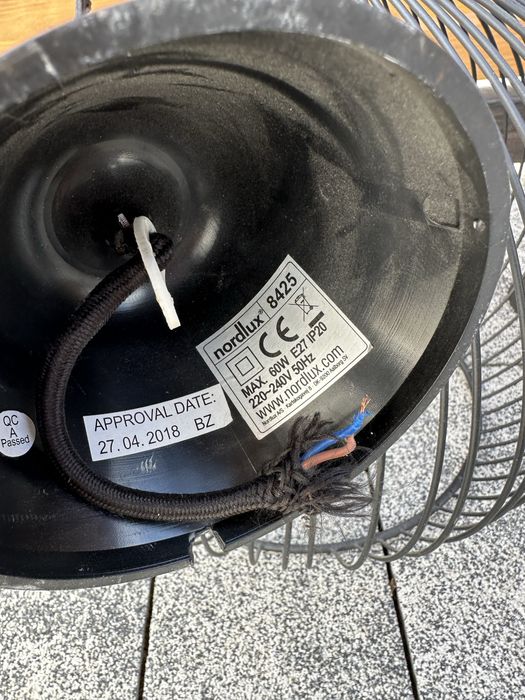 Czarna ażurowa lampa Aver 40 Nordlux dwie sztuki