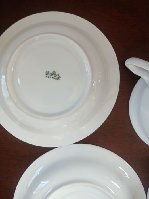 Rosenthal Biała Maria 2 filiżanki ze spodkami