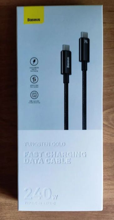 Baseus 100w/240w  1m/2m кабель