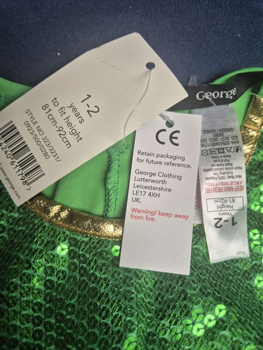 Strój/kostium/przebranie/sukienka CHOINKA