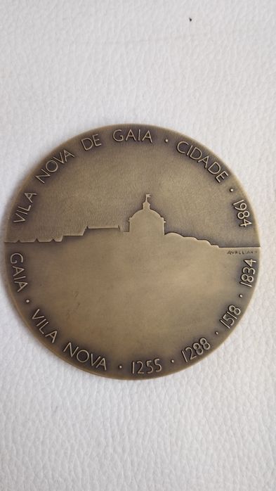 Medalha Comemorativa 150 anos do Município de Gaia - 1984