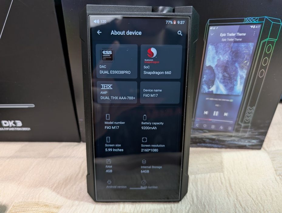 Hi-Res аудіо плеєр FiiO M17 Black