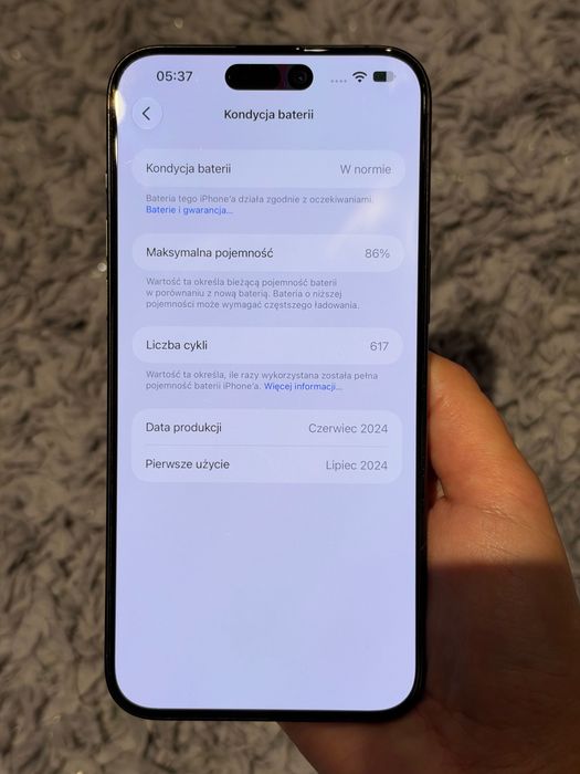 iPhone 15 pro max 256 GB Black Titanium + 6 Etui i akcesoria