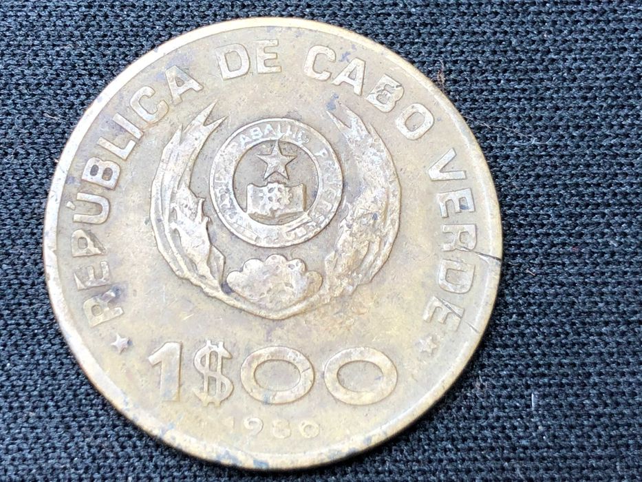Cabo Verde 1980 - 1 Escudo Cuproniquel - Estudar aprender sempre