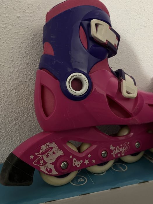 Patins menina rosa e roxo