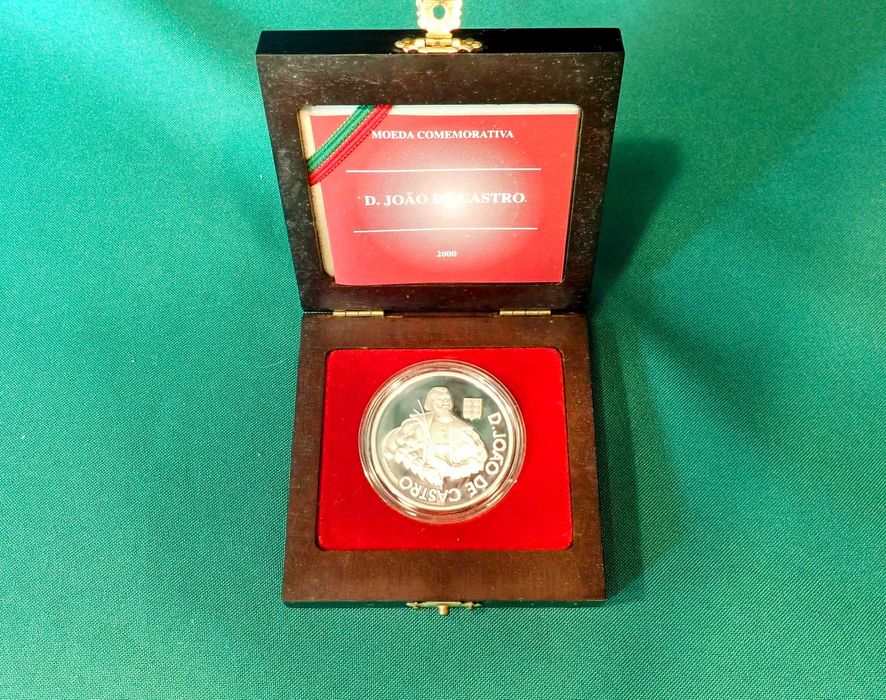 Moeda 1000 escudos de 2000 D. João de Castro Prata Proof