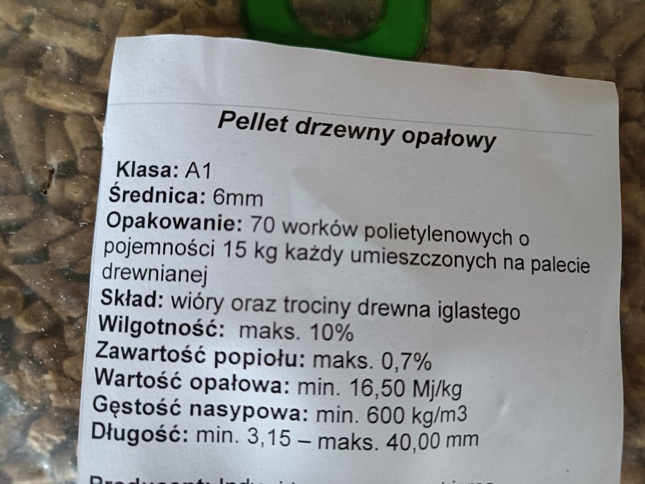 Pellet iglasty A1 6mm pelet