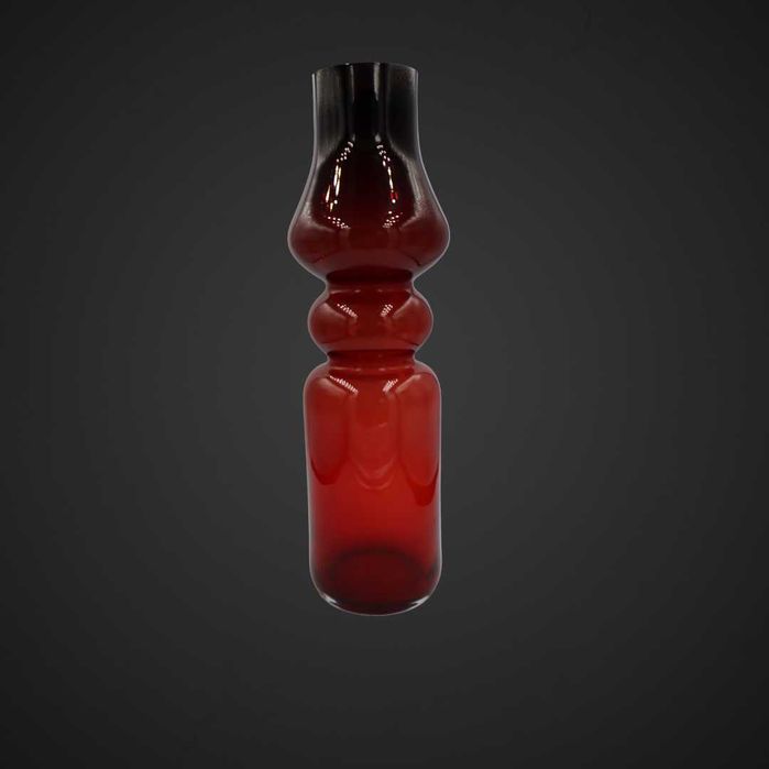 Wazon Huta Szkła Tarnowiec bordowy B41/060827