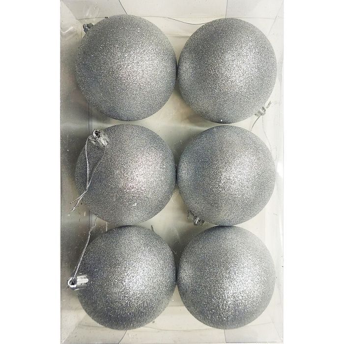 Srebrne bombki brokat jak w opisie