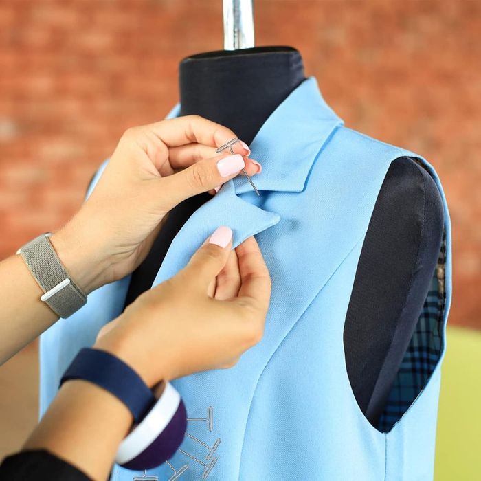 100 t -piny na głowice peruki, proste stalowe stalowe szpilki z 1,5