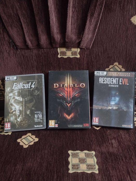 Zestaw trzech gier na PC
