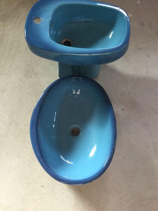 Bidet azul,lilás, lavatório, Torneira banheira misturadora latão croma