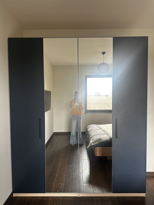 Granatowe matowe piękne fronty IKEA PAX 50x229 2xszt