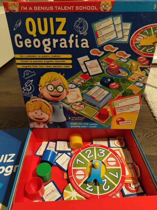 Gra edukacyjna quiz geografia  mały geniusz