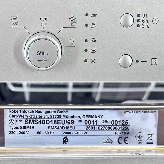 Посудомоечная машина Bosch Serie I 4 SMS40D18EU 60см отдельностоящая