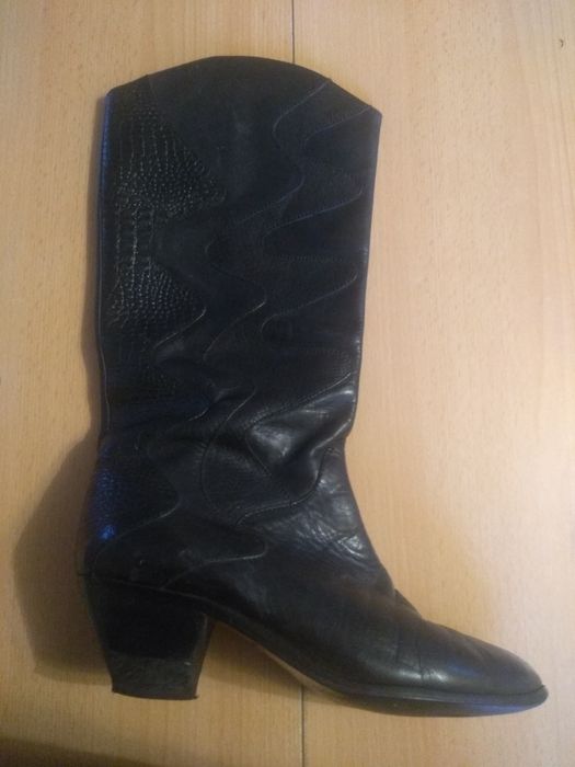 Kozaki buty skórzane