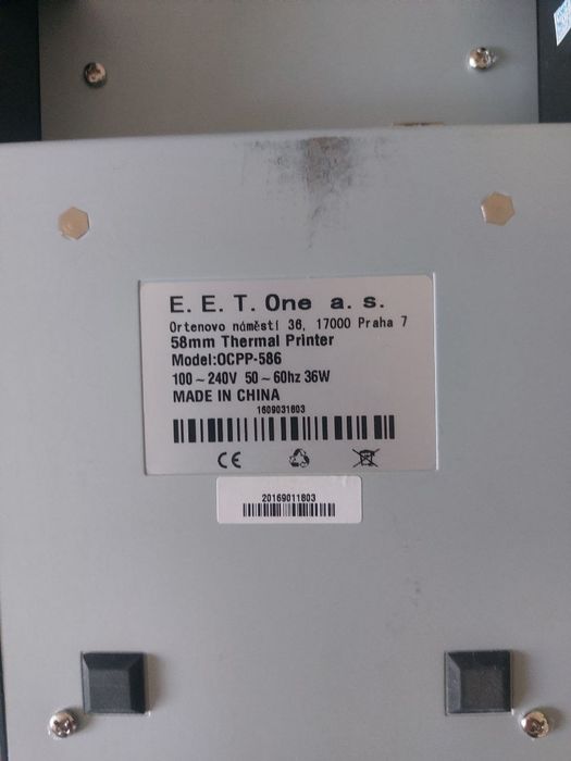 Терморинтер чеків eet1 OCPP-586 
EET ONE