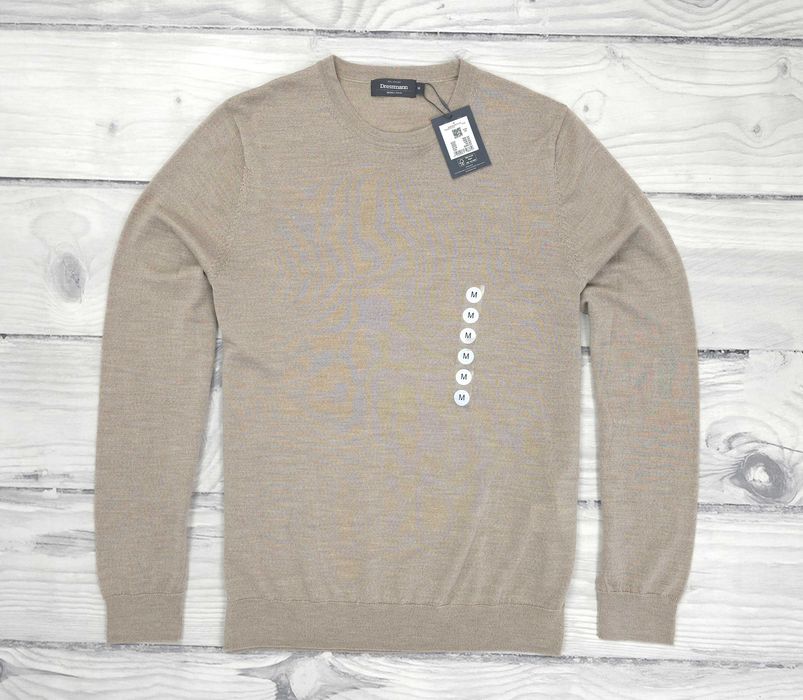 DRESSMANN Sweater Rn 100% Merino Wool Męski Sweter M