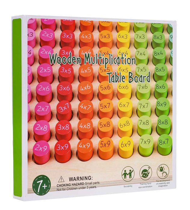 Edukacyjna Drewniana Tablica do Nauki Mnożenia Dla Dzieci YY-3184