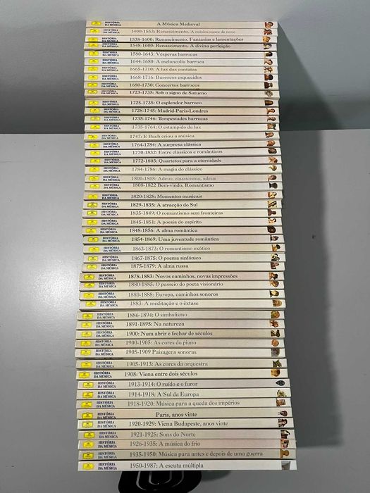 História da Música – Deutsche Grammophon – 50 Livros + 50 CDs