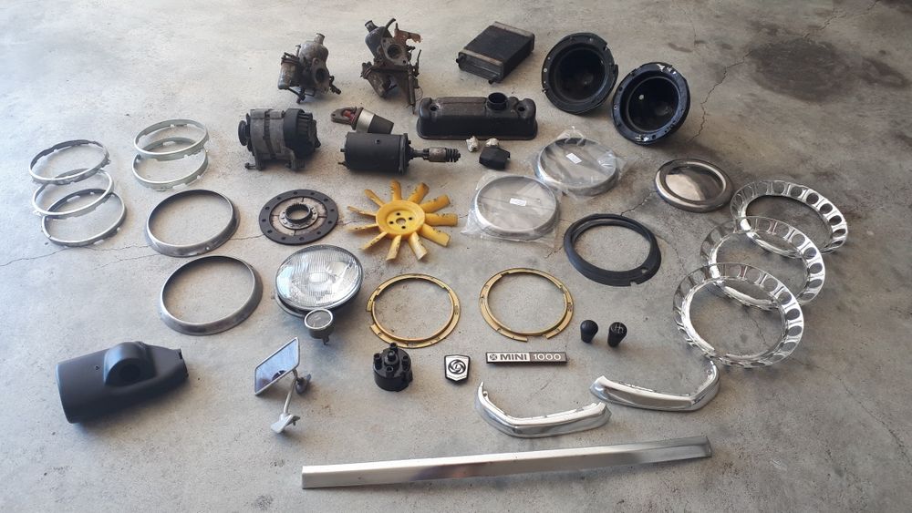 Diverso material/ peças usadas para Mini 1000 e 1275 antigo/ clássico