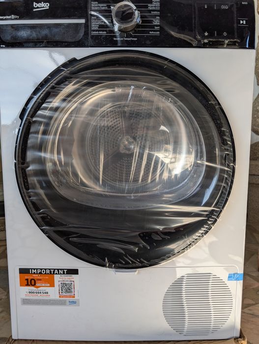 Máquina de Secar Roupa Beko 10Kg - Bomba Calor - Nova c/garantia
