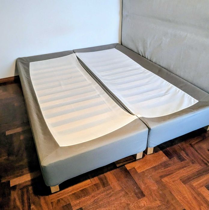 Conjunto Cama IKEA 160x200 + Colchão VALEVÅG + Secretária