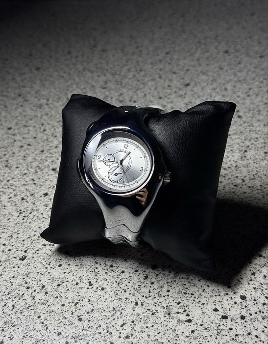 Armored Triax Y2K Style Stainless Still Watch Futuristic Design