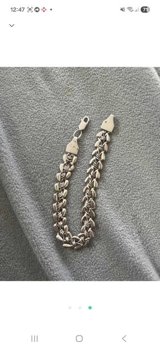 Срібний браслет 20см 10грам