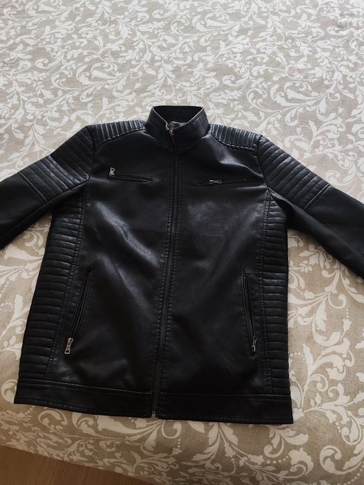 Casaco Couro Sintético Motard