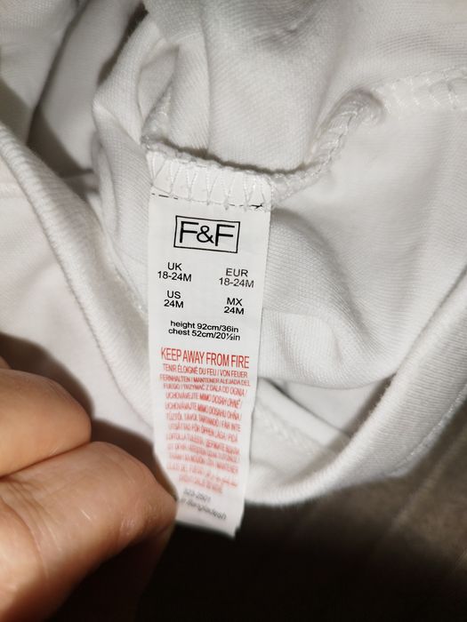 Body dziewczęce z krótkim rękawem 92 FF owoce