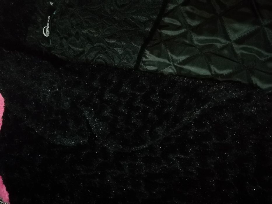 Casaco preto de pêlo