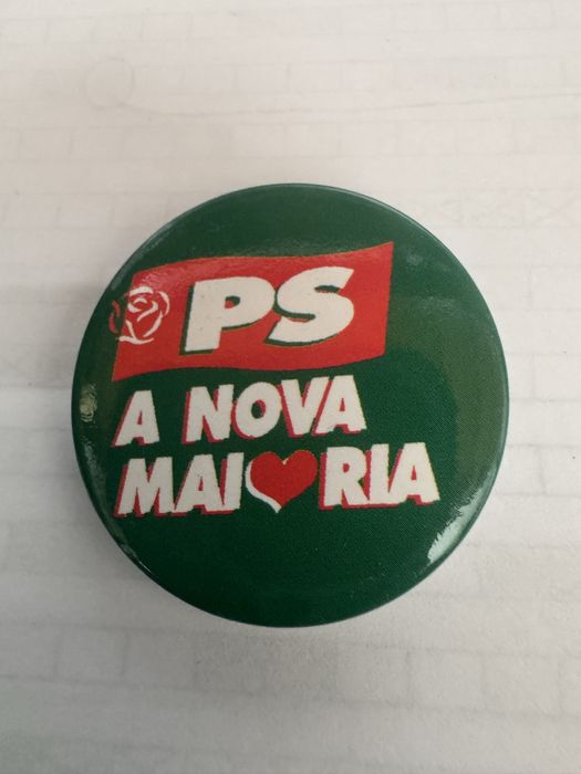 Crachá e cartão vintage PS