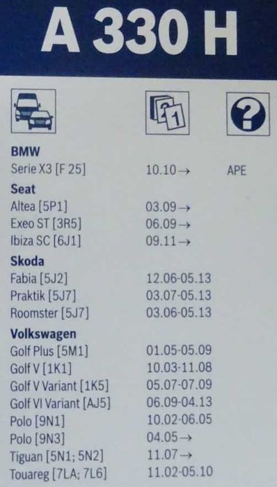 Escova limpa vidros traseiro - Bosch Aero A330H