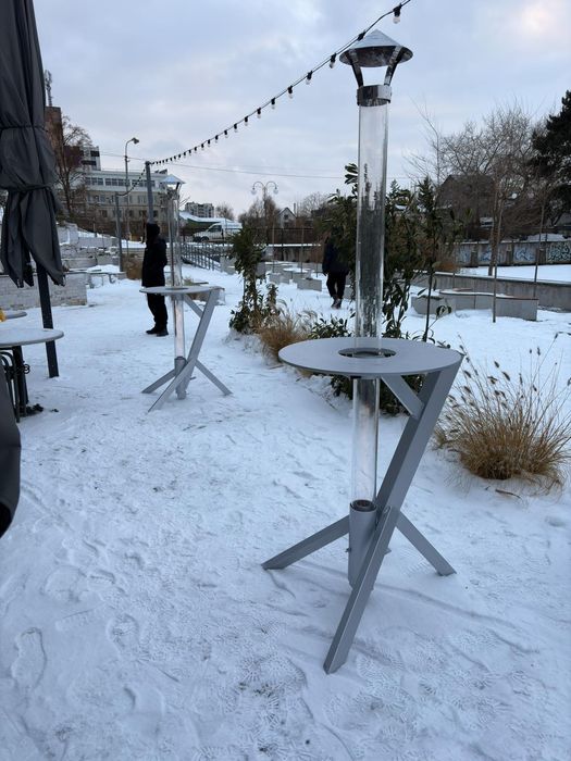 Камін на пелетах, камін вуличний, камін на терасу, колба