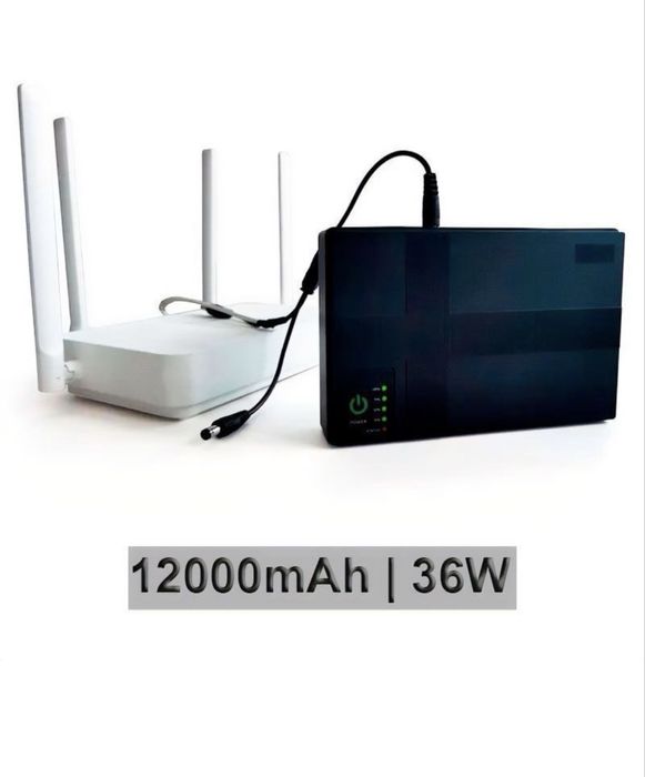 Ups до роутера 12000 mAh 36 W