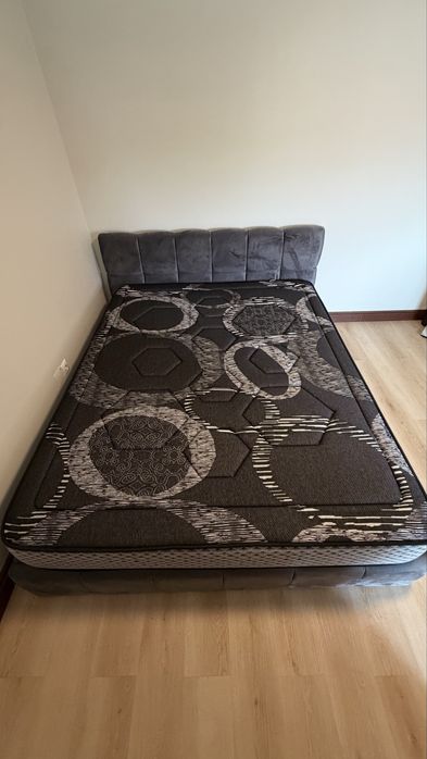 Cama sommier bubble + colchao 160x200