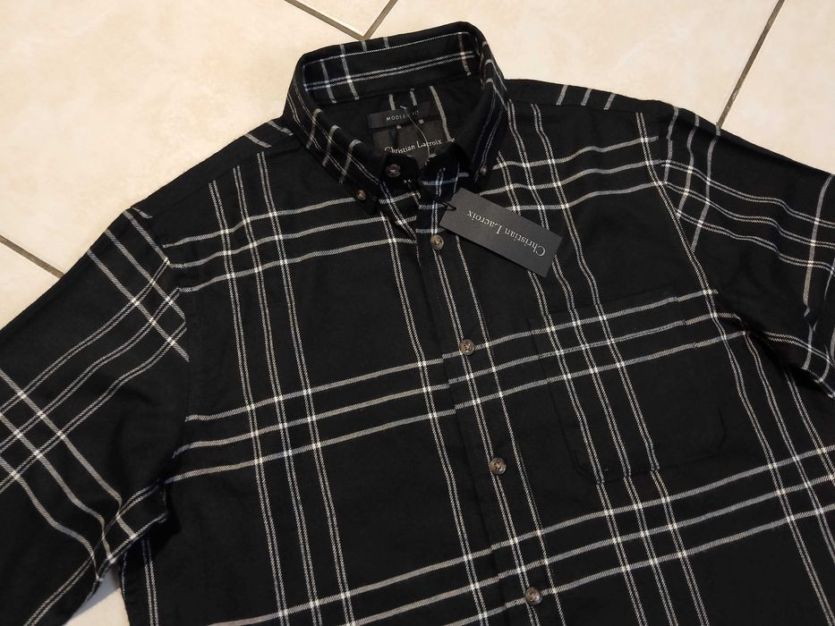 CHRISTIAN LACROIX - NOWA! z Metkami Koszula Męska Flanelowa rozmiar L
