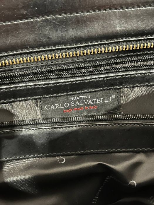 Кожаная сумка Carlo Salvatelli