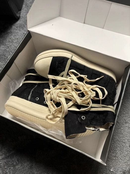 Кеды Rick Owens ramones distressed high