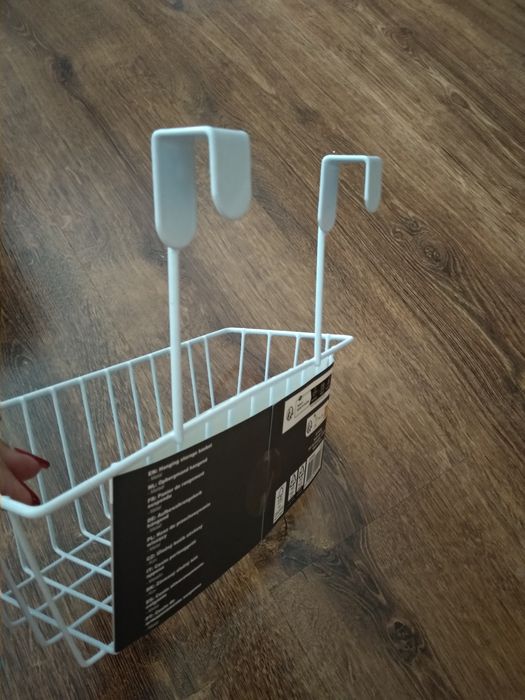 Koszyk do przechowywania wiszący metalowy nowy