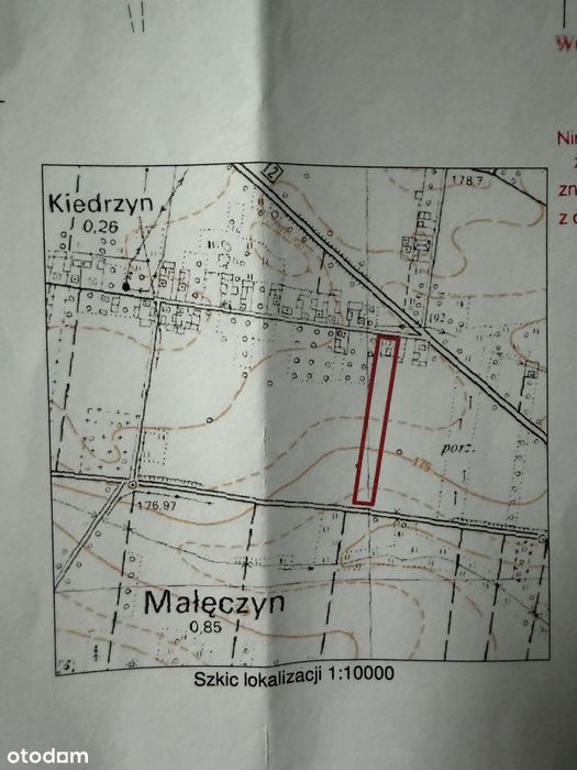Wyjątkowe działki BUDOWLANE  w miejscowości Kiedrzyn 18, Gmina Gózd