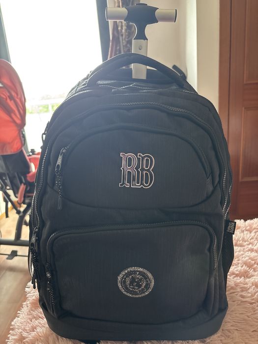 Mochila Escolar Rodinhas Rebecca Bonbon Gliter