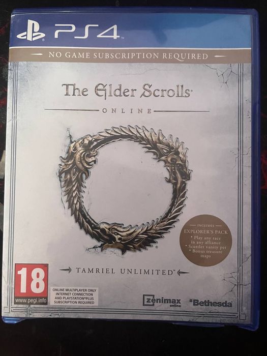 Диск на ps4 the elder scrolls