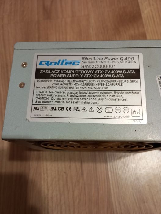 Zasilacz do komputera qoltec silentline power q 400