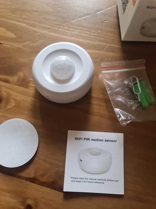 Sensor Detetor Movimento Tuya Wi-Fi PIR Sem Fios Casa Sistema Alarme