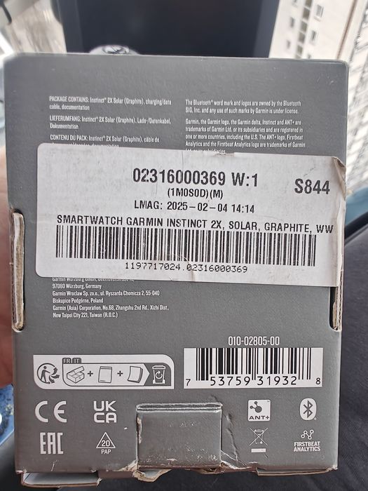 Garmin instinct 2x solar grafit Gwarancja