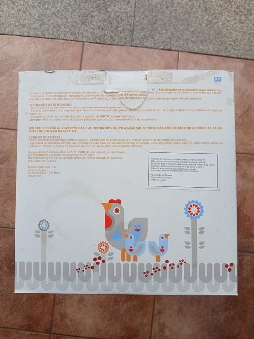 Esterilizador de biberões para microondas