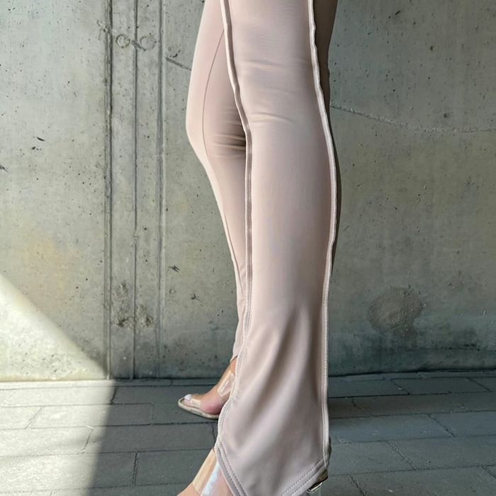 Legginsy damskie La Manuel Baller XS S M czarne beżowe