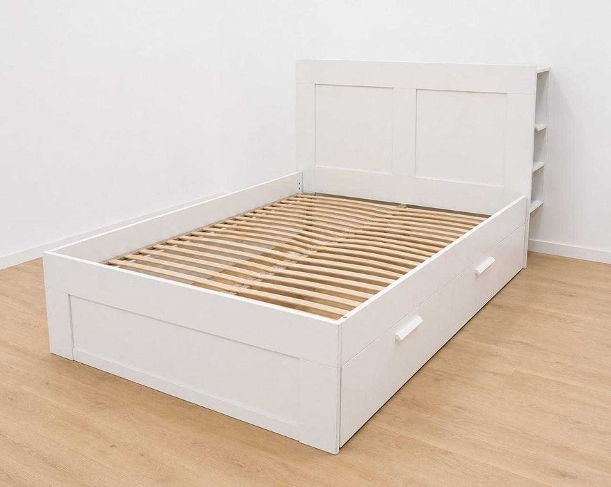 Cama IKEA BRIMNES com arrumação (160 × 200 cm)